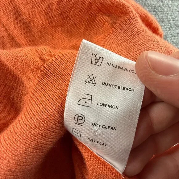 Sid Mashburn Orange V-Neck Sweater - Picture 11 of 14